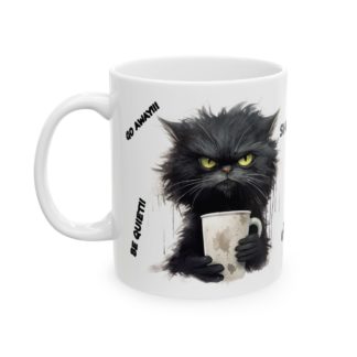 Angry Black Cat