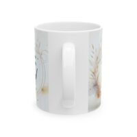 Inspirational Floral Ceramic Mug – Motivational Quote Coffee Cup