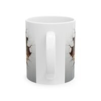 Cracked  Floral Scene Ceramic Mug — Cross In Nature Coffee Cup