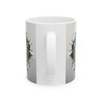 Floral Cross Ceramic Mug — Sunrise - Cross In The Clouds