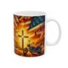 Sunset Revival Ceramic Mug — Vibrant Spiritual Landscape Coffee Cup