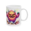 Colorful Fuzzy Creature Ceramic Mug – Vibrant Happy Creature Coffee Cup