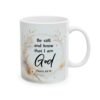 Inspirational Floral Ceramic Mug – Motivational Quote Coffee Cup