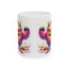 Colorful Fuzzy Creature Ceramic Mug – Vibrant Happy Creature Coffee Cup
