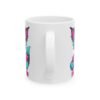 Cute Cyber Kitty Ceramic Mug — “Low Battery Club” Colorful Cat Coffee Cup