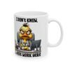 Funny Office Duck Ceramic Mug – “I Don’t Know, I Just Work Here” Coffee Cup