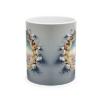 Floral Cross Ceramic Mug — Sunrise - Cross In The Clouds