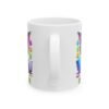 Colorful Overthinker Cat Ceramic Mug — Cute Mindful Coffee Cup