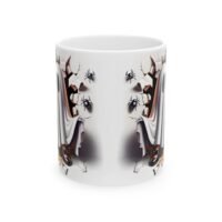 Halloween Ghost & Spider Ceramic Mug – Spooky Autumn Coffee Cup