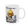 Funny Office Coffee Mug — "I'll Try Being Nicer..." Cute Angry Bird Desk Gift