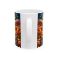 Sunset Revival Ceramic Mug — Vibrant Spiritual Landscape Coffee Cup