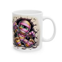 Colorful Mummy Ceramic Mug – Street Art Coffee Cup