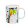 Cat Lover Mug – "Life Is Short, Hug Your Meow" Ceramic Coffee Cup