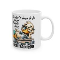 Funny Office  Coffee Mug, "You Don't Have to Be Crazy to Work Here... We'll Train You!"