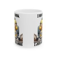 Funny Office Duck Ceramic Mug – “I Don’t Know, I Just Work Here” Coffee Cup
