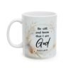 Inspirational Floral Ceramic Mug – Motivational Quote Coffee Cup