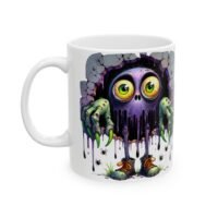 Zombie Hand Ceramic Mug — Spooky Dripping Monster Design