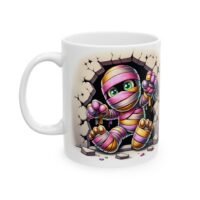 Colorful Mummy Ceramic Mug – Street Art Coffee Cup