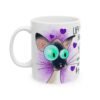 Cat Lover Coffee Mug – “Life Is Short, Hug Your Meow”