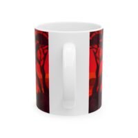 Sunset Safari Ceramic Mug —  Giraffe Sunset Scene