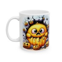 Cute Pumpkin Monster Ceramic Mug