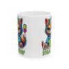 Ceramic Mug — Cute Rechargeable Kitty 'Out of Social Energy' Coffee Cup