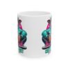 Cool Coffee First Ceramic Mug — Colorful Hipster Cow Design