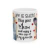 4927391290033179775_2048.jpeg Cat Lover Ceramic Mug – “Life Is Short, Hug Your Meow” Cute Cat Quote Coffee Cup