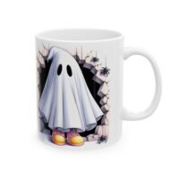 Ghost Costume Ceramic Mug – Cute Spooky Coffee Cup