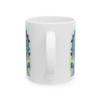 Mystic Blue Creature Ceramic Mug — Vibrant Blue Creature Coffee Cup