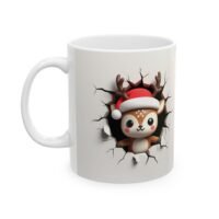 6271298059834232285_2048.jpeg Christmas Reindeer Crack Wall Ceramic Mug
