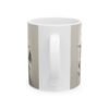 Santa Cracks Through Ceramic Mug — Funny Christmas Coffee Cup