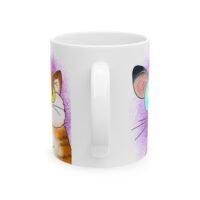 Cat Lover Coffee Mug – “Life Is Short, Hug Your Meow”