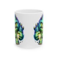 Cute Colorful Monster Ceramic Mug — Whimsical  Creature Coffee Cup