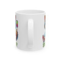 Ceramic Mug — Cute Rechargeable Kitty 'Out of Social Energy' Coffee Cup
