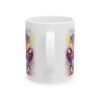 Colorful Fantasy Monster Ceramic Mug — Vibrant Pink Monster Coffee Cup