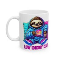 Low Energy Club Ceramic Mug — Cute Sloth Coffee Tea Cup