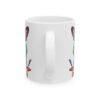 Black Dog Coffee Mug — Colorful Dog with Mug Illustration