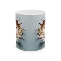 Cross Ceramic Mug —Peeking Cross Coffee Cup