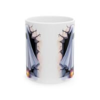 Ghost Costume Ceramic Mug – Cute Spooky Coffee Cup