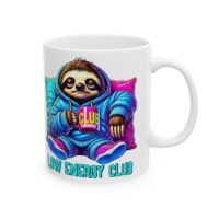 Low Energy Club Ceramic Mug — Cute Sloth Coffee Tea Cup
