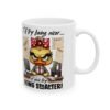Funny Office Coffee Mug — "I'll Try Being Nicer..." Cute Chick Cartoon Desk