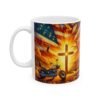 Sunset Revival Ceramic Mug — Vibrant Spiritual Landscape Coffee Cup