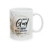 Scripture Floral Ceramic Mug — "With God All Things Are Possible"