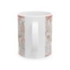 Floral Rose Gold Marble Ceramic Mug