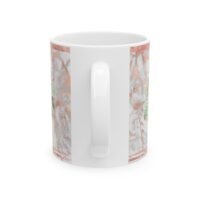 Floral Rose Gold Marble Ceramic Mug