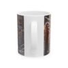 Winter Deer Ceramic Mug — Snowy Forest Buck Coffee Cup