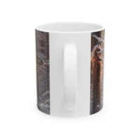 Winter Deer Ceramic Mug — Snowy Forest Buck Coffee Cup