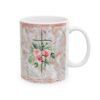Floral Rose Gold Marble Ceramic Mug