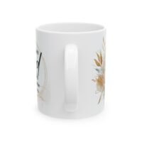 Scripture Floral Ceramic Mug — "With God All Things Are Possible"